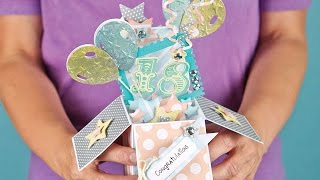 How To Make a Pop Up Box Card  Craft Techniques [upl. by Ahsienahs121]