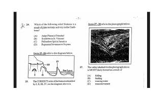 CXC Geography MC 2005 Geography paper 1 [upl. by Burk]