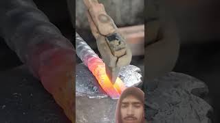 Making a crowbar  experiment motivation amazing rebarmachine rebarcutter diytools [upl. by Pedro236]