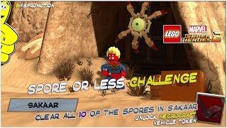 Lego Marvel Superheroes 2 Spore Or Less Challenge  HTG [upl. by Gustave]