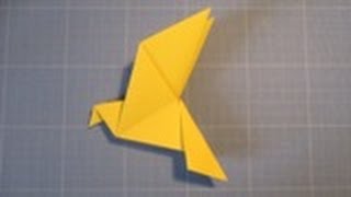 Comment réaliser une colombe en papier origami [upl. by Nerac]