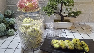 Cookies pandan ceres Kue kering lebaran tanpa cetakan [upl. by Heer]