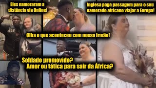 Inglesa paga passagem ao seu namorado africano para se conhecerem pessoalmente  Namoro a distância [upl. by Selestina847]