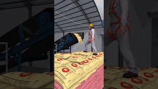 Cement Factory Labour Accident 😨 shorts 3danimation [upl. by Andrus]