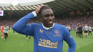 Rangers Calvin Bassey speaks after winning the Scottish Cup in extra time [upl. by Hatokad]