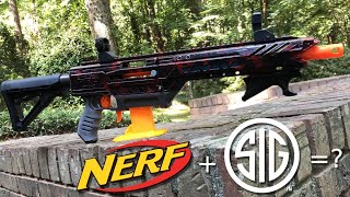 Nerf Mod Sig MCX from a Dart Zone Pro [upl. by Oatis]