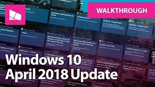 Windows 10 April 2018 Update  Official Release Demo Version 1803 [upl. by Ellita]