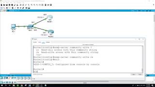 Configuring SNMP Packet Tracer v72 [upl. by Nevil]