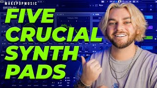 How To Create 5 Essential Synth Pads From SCRATCH With Free Serum Presets  Make Pop Music [upl. by Jolenta]