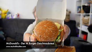 McDonalds  Der M Burger Geschmackstest [upl. by Calica966]