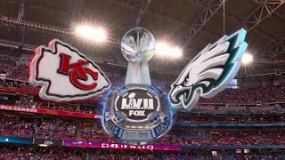 SUPERBOWL LVII Chiefs vs Eagles Fox Intro players introduction and coin toss [upl. by Gintz968]