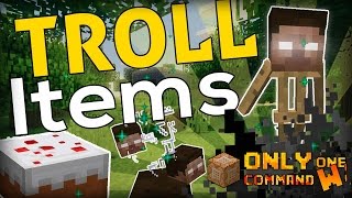 11 WAYS to TROLL in Minecraft Troll Items command [upl. by Acined]