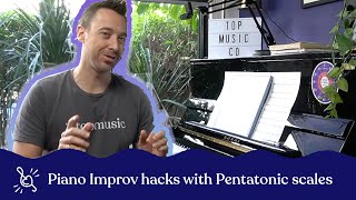 How to improvise on piano with pentatonic scale hacks [upl. by Rydder]