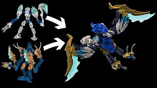 BIONICLE HOW TO FROST VULTURE  2 GLATORIAN COMBINER MOC [upl. by Hoashis]