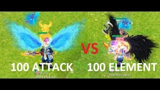 Nostale  100 Attack vs 100 Element [upl. by Yuhas]