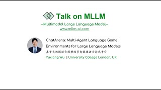 MLLM Talk ChatArena MultiAgent Language Game Environments for Large Language Models Chinese中文 [upl. by Enelyw532]