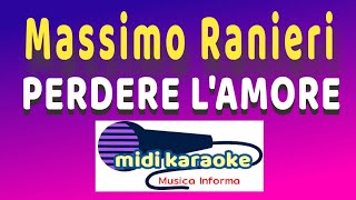 Massimo Ranieri  PERDERE LAMORE  karaoke [upl. by Haldis]