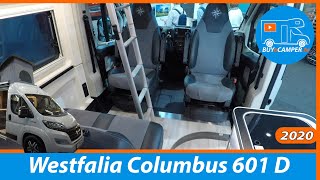 Campervan Tour  Westfalia Columbus 601 D  with popup roof  4 berths  Made in Germany [upl. by Refotsirk]