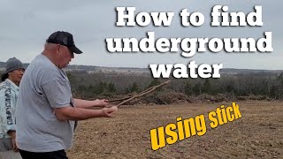 How to use stick to find underground water [upl. by Mears]