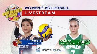 NCAA Season 99  Letran vs Benilde Women’s Volleyball  LIVESTREAM  Replay [upl. by Naicul324]