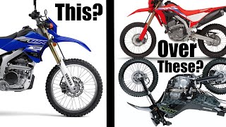 Why I bought a almost brand new WR250R over a CRF300L and KLX300 in 2021 [upl. by Attenauqa653]