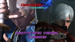 DMC4 Some Dante and Vergil Combos [upl. by Seldan742]