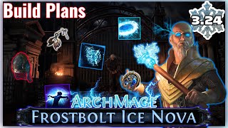 Gorathas Frostbolt Icenova Archmage Hierophant 324 Necropolis league start plans [upl. by Aralomo]