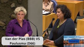 Van der Plas BBB VS Paulusma quotU JUICHT om de DOOD om anderen weg te zetten als conservatiefquot [upl. by Mccourt]