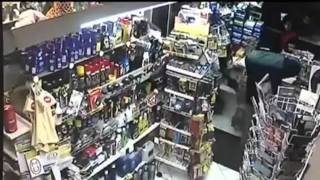 Drunk guy kicks a Robbers ass [upl. by Kcirevam]