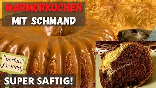 Rezept Marmorkuchen mit Schmand  super saftig gelingt IMMER [upl. by Eiramaneet]