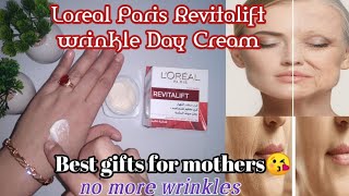 Loreal Paris Revitalift Wrinkle Day Cream Moisturizing cream Review in detail [upl. by Suiram]