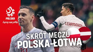 Skrót meczu 🇵🇱 Polska  Łotwa 🇱🇻 [upl. by Malloch]