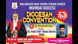 HOLY COMMUNION amp MUMBAI DIOCESAN CONVENTION FINAL DAY 28012024 08 30 AM [upl. by Annaya]