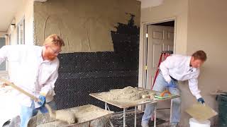 How to apply stucco for weekend warriors [upl. by Terti807]