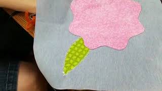 Applique technique using interfacing [upl. by Bounds]