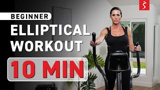 Beginner Elliptical Workout  PYRAMID LEVELS  10 Minutes [upl. by Fabri]