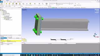 Ansys V14 Schraubenverbindung [upl. by Ainoet234]