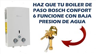 Calentador de paso BOSCH de alta a baja presión de agua [upl. by Suidaht]