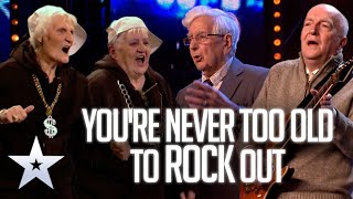 Youre never too old to ROCK OUT  Britains Got Talent [upl. by Esirec]