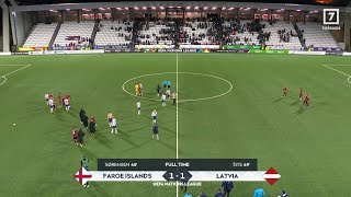 Faroe Islands vs Latvia 11 All Goals and Extended Highlights [upl. by Luise597]