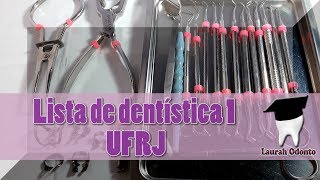 Lista Dentística 1 UFRJ [upl. by Tiler]