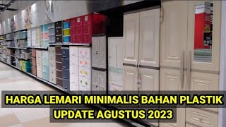 HARGA LEMARI PAKAIAN MINIMALIS BAHAN PLASTIK TERBARU 2023 [upl. by Aicilat]