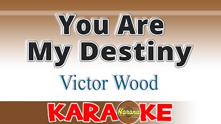 You Are My Destiny  Victor Wood  KARAOKE [upl. by Norrehc693]