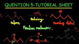 TOLLENS TEST AND REDUCTION OF KETONES Q5 [upl. by Ressay256]