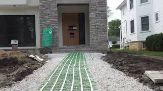 Project Showcase Electric Snow Melting System for Driveway amp Walkway  Elmhurst Illinois [upl. by Arlette306]