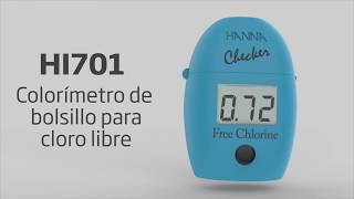 HI701 Colorímetro para cloro libre Checker® HC [upl. by Osrock]