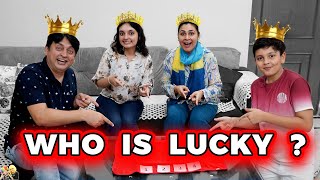 WHO IS LUCKY  Family Comedy Challenge  Aayu and Pihu Show [upl. by Akira]