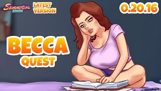 Becca Complete Quest Full Walkthrough  Summertime Saga 02016 Latest Version [upl. by Cassy735]