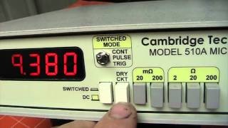 IET LOM 510A MICRO OHMMETER [upl. by Yarised]