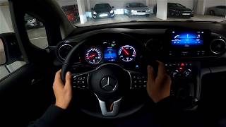 2024 MercedesBenz eCitan Electric 122 HP Night POV TEST drive CARiNIK Good on a highway [upl. by Frodeen]